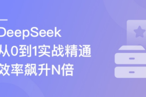 DeepSeek从0到1实战精通，效率飙升N倍|同步更新